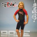 BASE | Junior 2/2 Shorty Black/Red 10 Years / 145 / 40-49 KG