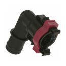 FLY HIGH | W742 FAT SAC FITTING FLOW RITE 3/4”  ELBOW QUICK CONNECT SOCKET