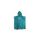 FOLLOW | HOODED TOWELIE PONCHO TEAL SMALL