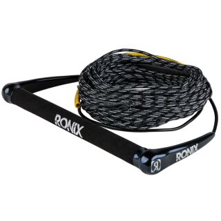 RONIX | COMBO 4.0 HIDE GRIPHANDLE 1.15  W/75 FT SOLIN ROPE 2024 BLACK