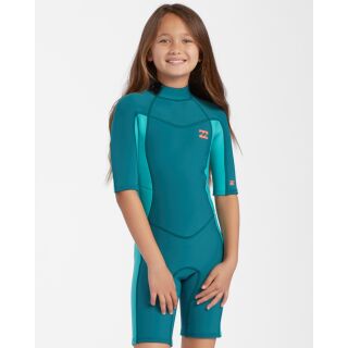 BILLABONG | TEEN GIRLS SYN SPRINGSUIT 2/2 SHORTY BZ PETROL