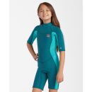 BILLABONG | TEEN GIRLS SYN SPRINGSUIT 2/2 SHORTY BZ PETROL