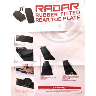RADAR | FITTED REAR TOE STRAP WITH FOOTBED FOR SEQUENCE PLATE USE ONLY!