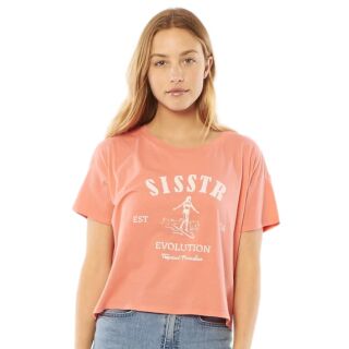 SISSTR | SWELL RIDE KNIT TEE CORAL
